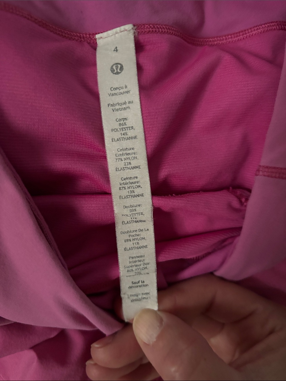 lululemon athletica Hot Pink Speed Up High-Rise Athletic Shorts 4” - Picture 2 of 3